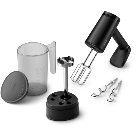 Philips Series 5000 HR3781 Hand Mixer 500W Black - Powerful, Ergonomic & Versatile Kitchen Essential!